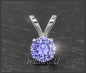 Preview: Anhänger 585 Gold Tansanit blau-violett 4,5,6,7mm